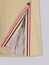 RWB Loop Tab High Armhole Mackintosh Single Coat Beige - THOM BROWNE - BALAAN 5