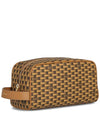 Logo Print Wash Pouch Bag Brown - BALLY - BALAAN 1