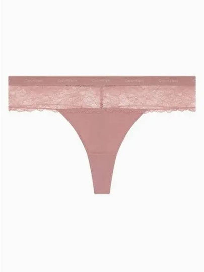 Women's Modern Cotton Lace T-Panties Pink - CALVIN KLEIN - BALAAN 2