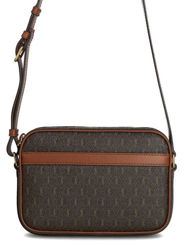 Men's Le Monogram Camera Cross Bag Brown - SAINT LAURENT - BALAAN.