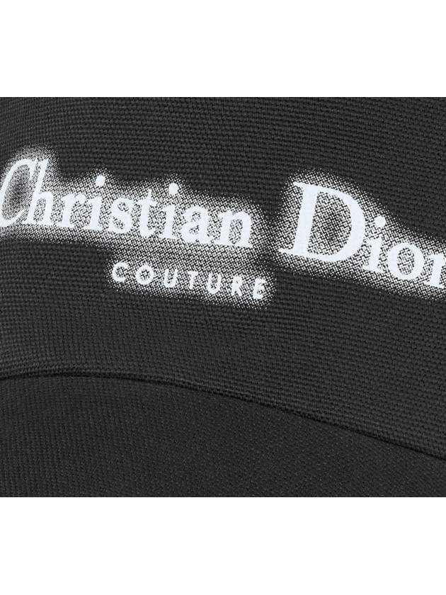 Halo Effect Logo Couture Ball Cap Black - DIOR - BALAAN 7