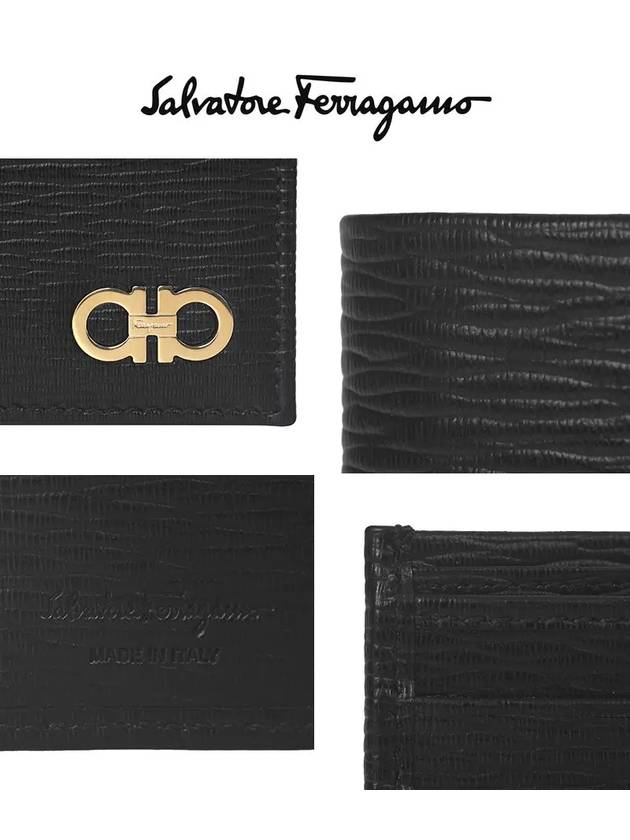 ID Window Gancini Half Wallet Black - SALVATORE FERRAGAMO - BALAAN 4