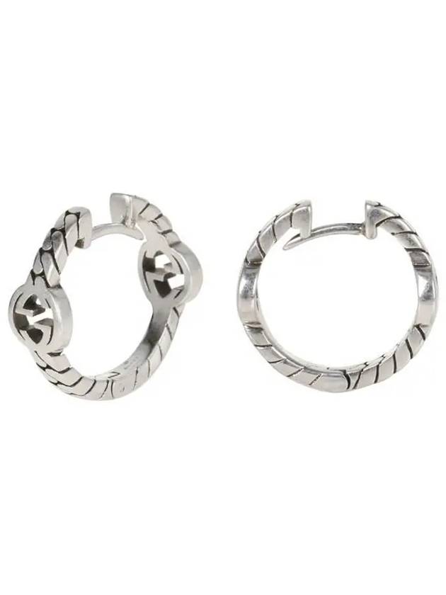 Interlocking Hoop Earrings YBD675122001 675122 - GUCCI - BALAAN 2