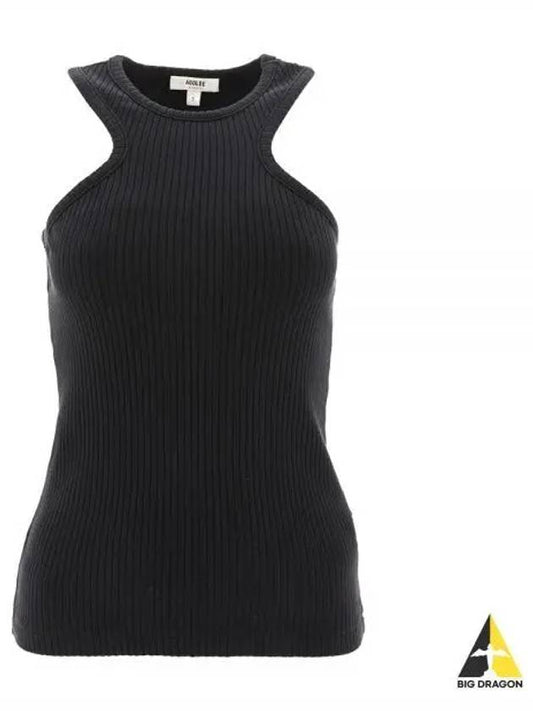 A Goldie halterneck sleeveless t shirt black A71121387 - AGOLDE - BALAAN 2