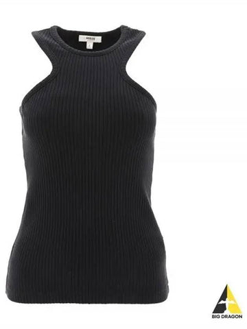 A Goldie halterneck sleeveless t shirt black A71121387 - AGOLDE - BALAAN 1