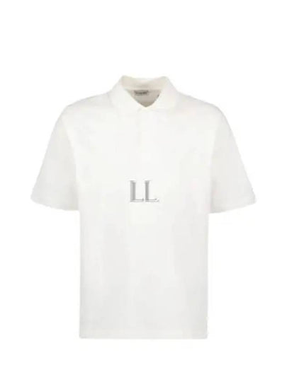 Men's Cotton Polo Shirt White - BURBERRY - BALAAN 2