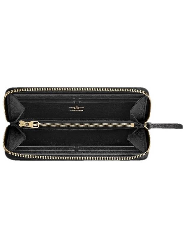 Clemence Monogram Empreinte Leather Long Wallet Black - LOUIS VUITTON - BALAAN 3