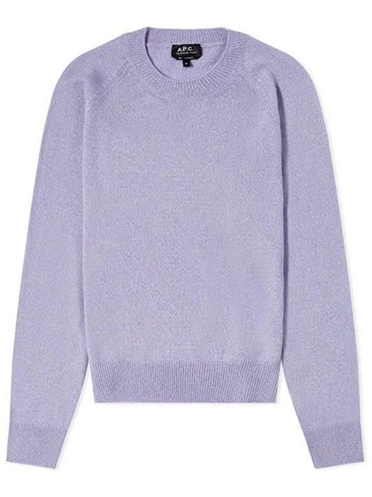 Women's Wool Sweater Knit Top Purple - A.P.C. - BALAAN 1