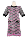 GG Pattern Knit Midi Dress Pink - GUCCI - BALAAN 2