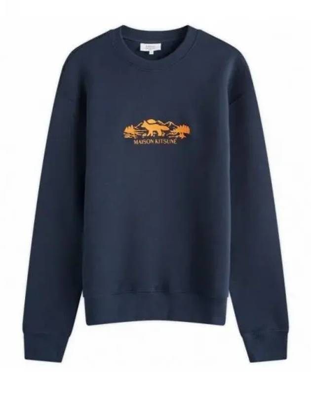 Outdoor Profile Fox Comfort Sweatshirt Navy - MAISON KITSUNE - BALAAN 2