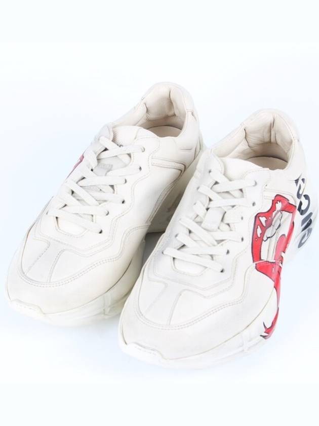 Lips Logo Rhyton Sneakers 36 5 235 - GUCCI - BALAAN 1