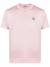 Men's Logo Short Sleeve T-Shirt Indie Pink - STONE ISLAND - BALAAN 2