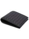 Intrecciato Weaving Half Wallet Dark Navy - BOTTEGA VENETA - BALAAN 4