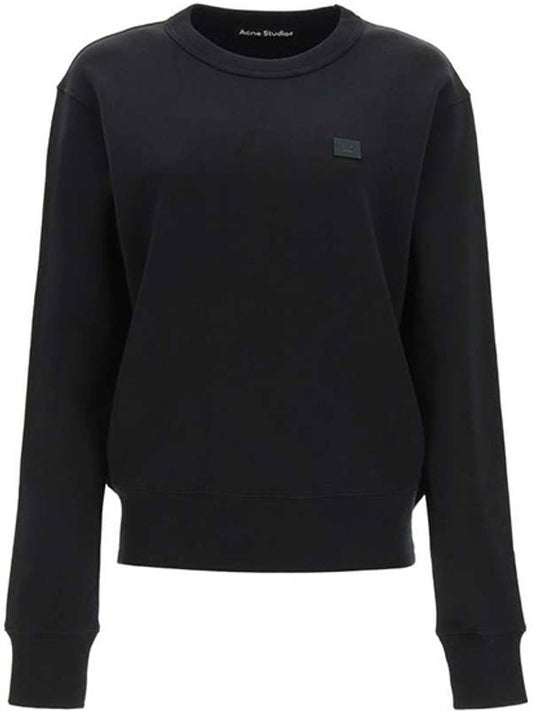 Face Patch Sweatshirt Black - ACNE STUDIOS - BALAAN 2