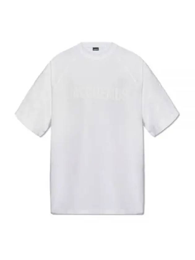 Le Typo Cotton Short Sleeve T-shirt White - JACQUEMUS - BALAAN 2