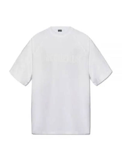 Le Typo Cotton Short Sleeve T-shirt White - JACQUEMUS - BALAAN 2