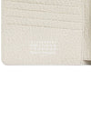 Stitched Leather Bifold Half Wallet Grey - MAISON MARGIELA - BALAAN 8