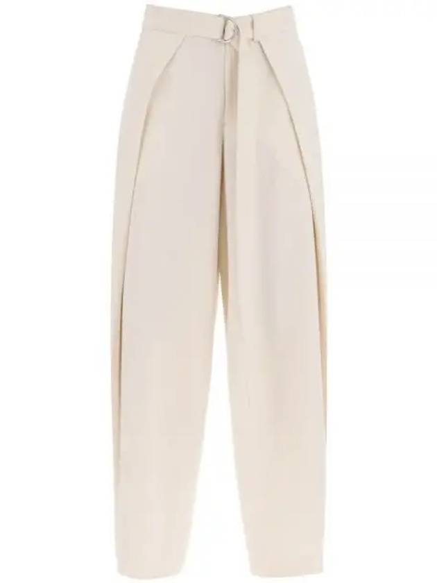 Belt Wide Pants Ivory - AMI - BALAAN 2