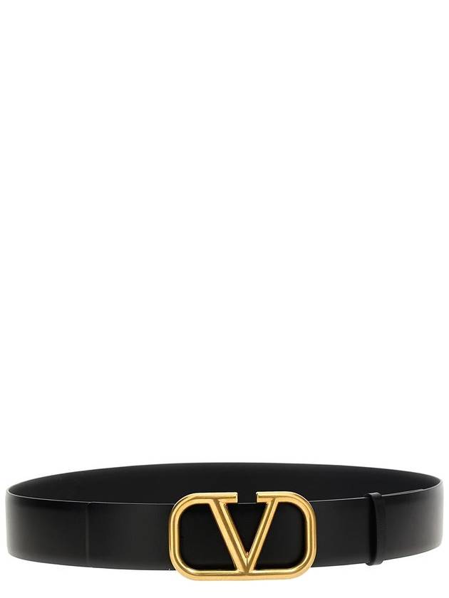 Signature Calfskin Belt Black - VALENTINO - BALAAN 2