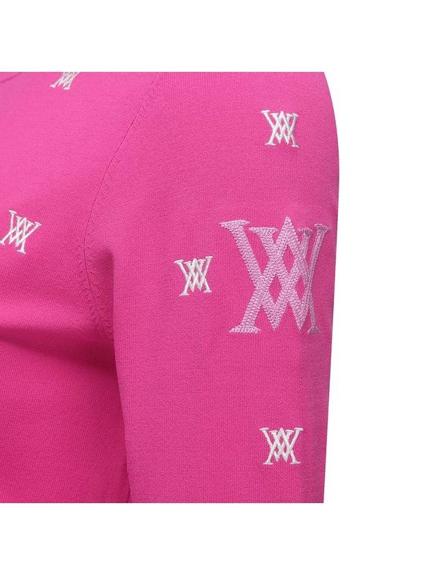 WOMEN MONOGRAM LOGO POINT PULLOVER SWEATERPI - ANEWGOLF - BALAAN 5