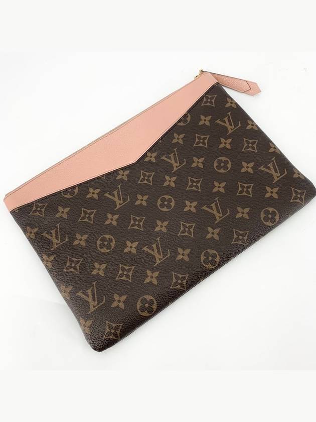 Monogram Rose Daily Pouch Clutch Bag - LOUIS VUITTON - BALAAN 3