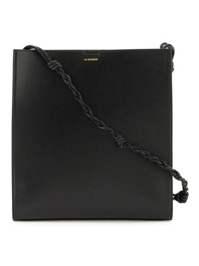 Tangle Medium Leather Cross Bag Black - JIL SANDER - BALAAN 2