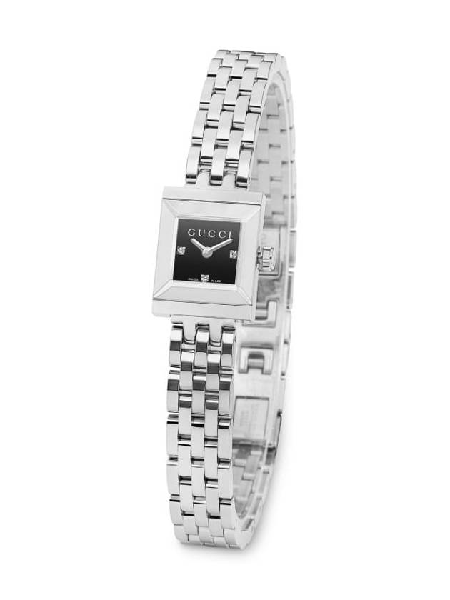 G-Frame Diamond Dial Watch Silver - GUCCI - BALAAN 3