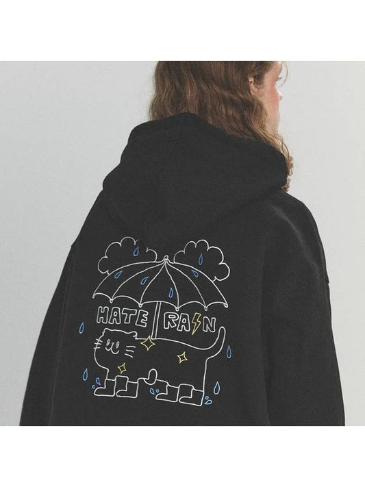 HATE RAIN embroidered hoodie black - CPGN STUDIO - BALAAN 1