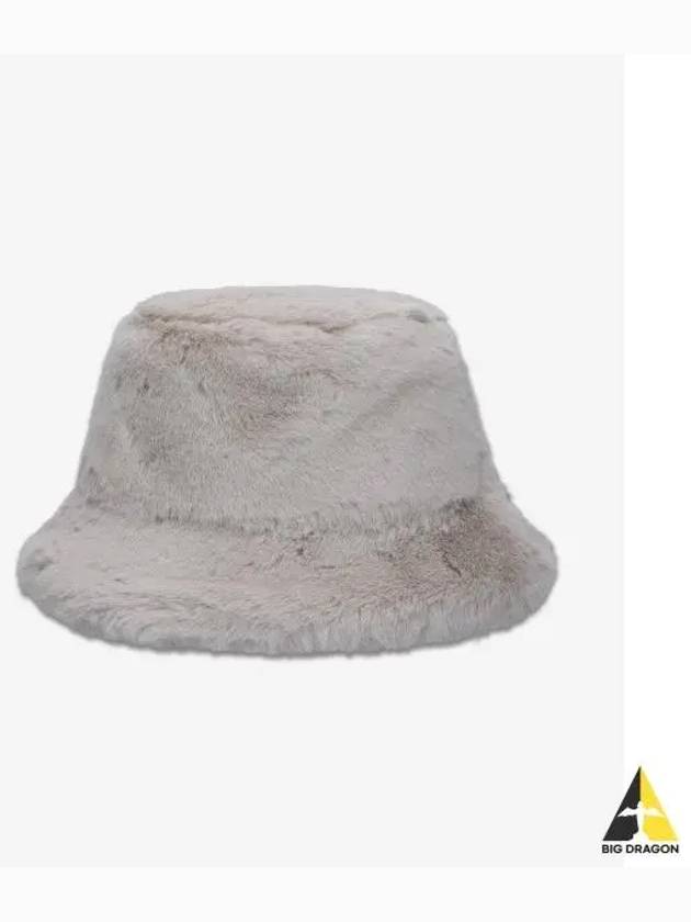 Vera Fake Fur Bucket Hat Ecru 61507907090700 - STAND STUDIO - BALAAN 1