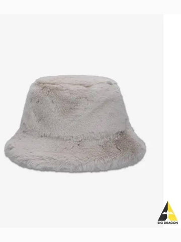 Vera Fake Fur Bucket Hat Ecru 61507907090700 - STAND STUDIO - BALAAN 1