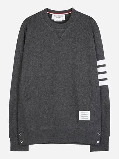 4 Bar Loopback Jersey Sweatshirt Dark Grey - THOM BROWNE - BALAAN 2