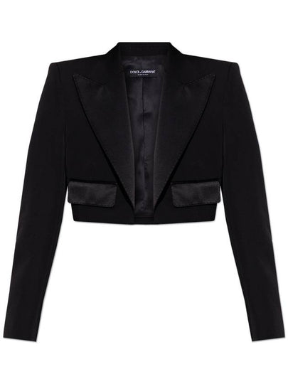 Spencer Tuxedo Wool Jacket Black - DOLCE&GABBANA - BALAAN 2