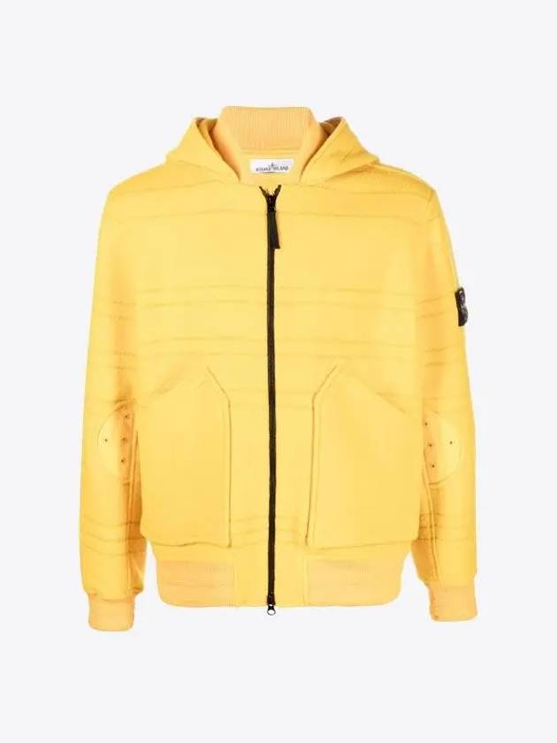 Men's Wappen Patch Zip-up Jacket Yellow - STONE ISLAND - BALAAN 2