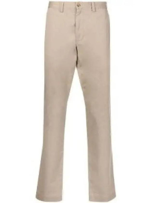 Logo Slim Fit Straight Pants Beige - POLO RALPH LAUREN - BALAAN 2