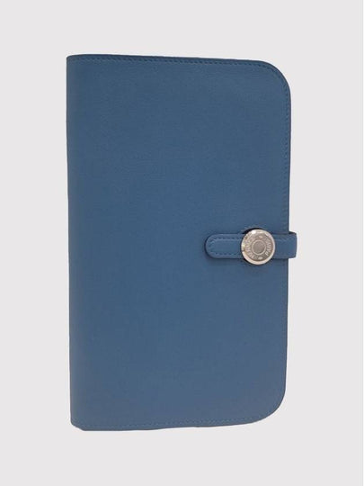 Dogon Duo Blue Long Wallet H050896CK - HERMES - BALAAN 2