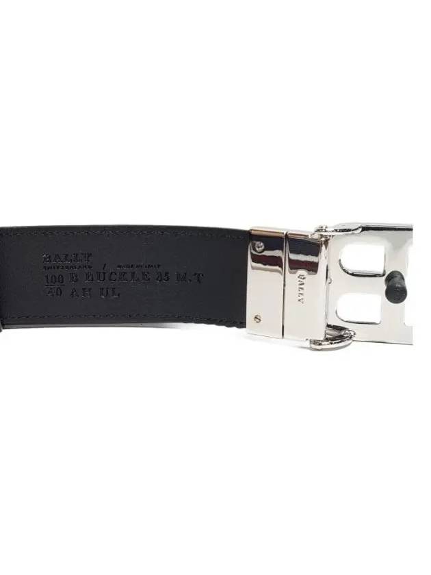 B BUCKLE35 MT F017 Buckle Belt Blue - BALLY - BALAAN 3