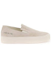 Women's Suede Slip-On Beige - COMMON PROJECTS - BALAAN 1