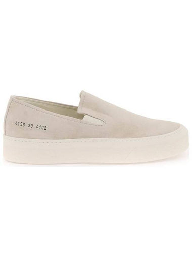 Women's Suede Slip-On Beige - COMMON PROJECTS - BALAAN 1