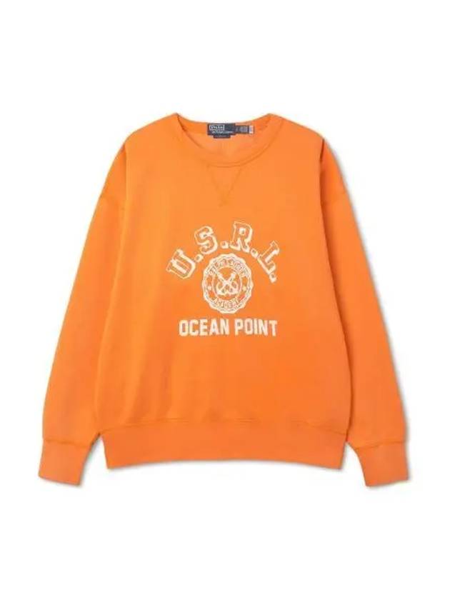 Vintage fit fleece graphic sweatshirt orange - POLO RALPH LAUREN - BALAAN 1