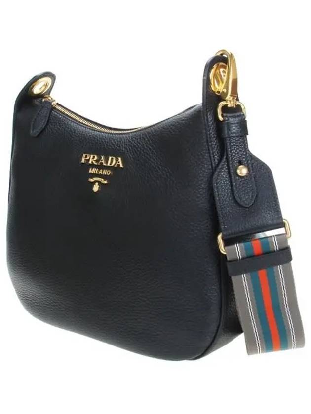 Vitello Phoenix Shoulder Bag Black - PRADA - BALAAN 3