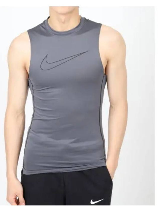 Pro Dri Fit Tight Fit Sleeveless Grey - NIKE - BALAAN 2