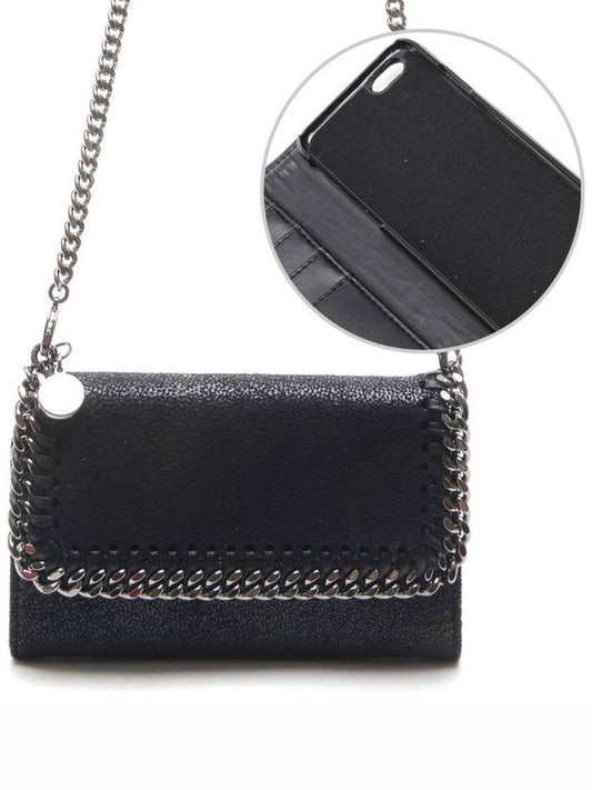 Falabella iPhone cross bag black - STELLA MCCARTNEY - BALAAN.