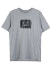 30/1 Jersey Label Style Logo Short Sleeve T-Shirt Grey - CP COMPANY - BALAAN 2