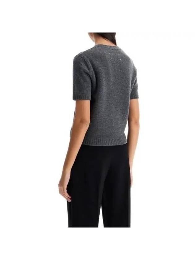 Maison Margiela Backstitch Crew Neck Wool Short Sleeve Knit S51HL0017 M13058 859MC - MAISON MARGIELA - BALAAN 3