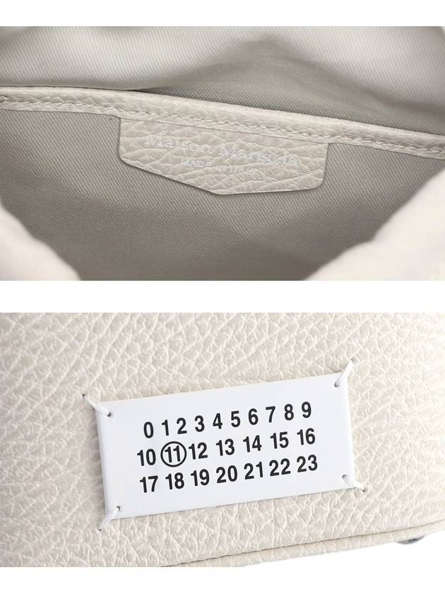 5AC Number Logo Texture Leather Bucket Bag Grey - MAISON MARGIELA - BALAAN 7