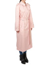 Cotton Gabardine Trench Coat Pink - BURBERRY - BALAAN 8