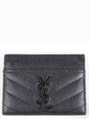 Card wallet all black - SAINT LAURENT - BALAAN 3