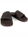 Men's Logo Rubber Slippers Brown - MAISON MARGIELA - BALAAN.