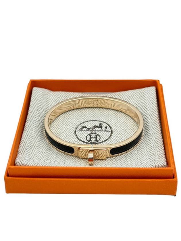 Mini Clic Kelly Bracelet Gold Black - HERMES - BALAAN 3