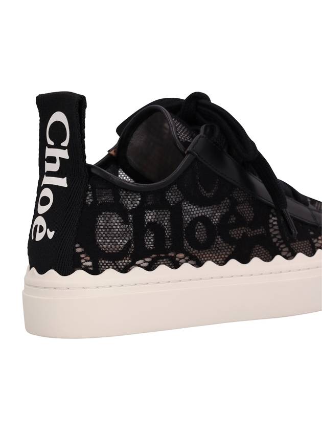 Lauren Lace Low Top Sneakers Black - CHLOE - BALAAN 6